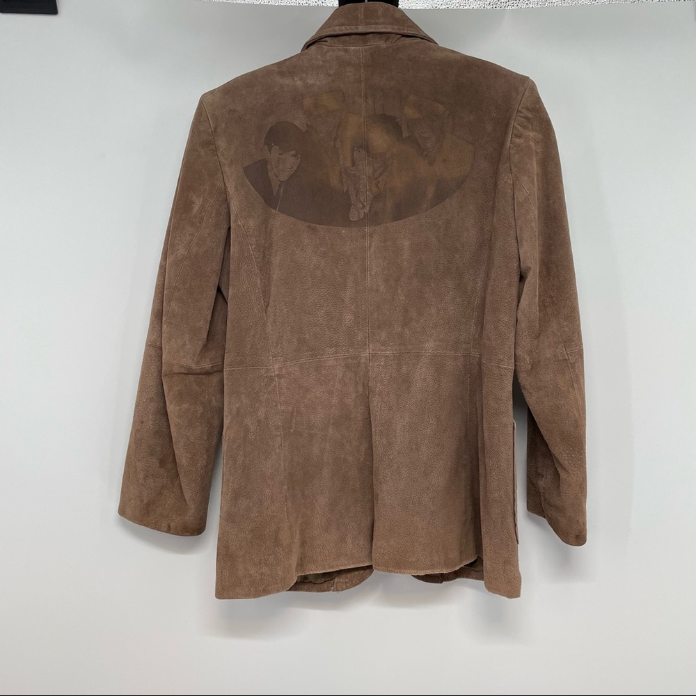 Vintage Beatles Rock Band On The Back St Johns Bay Women’s M Suede Jacket